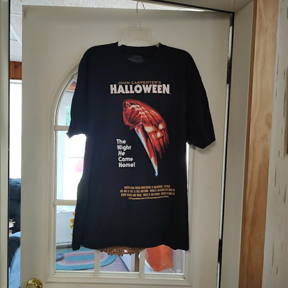 John Carpeneter's Halloween The Night He Came Home Black Shirt Size Men's 2XL